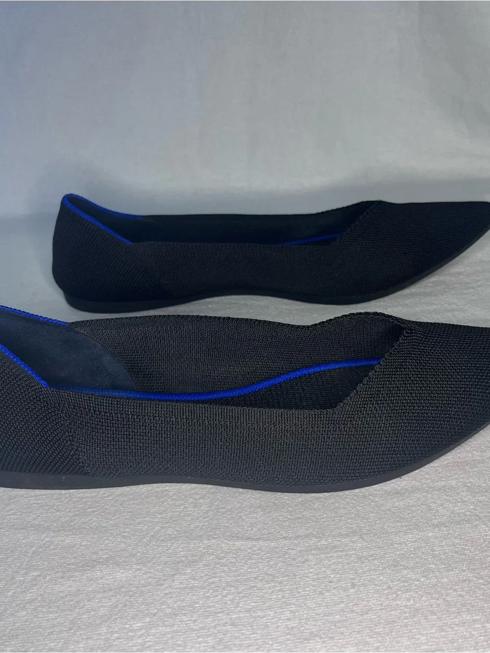 Rothy's the Point II Black Flat Slip On Shoes Size 11.5 - EUC